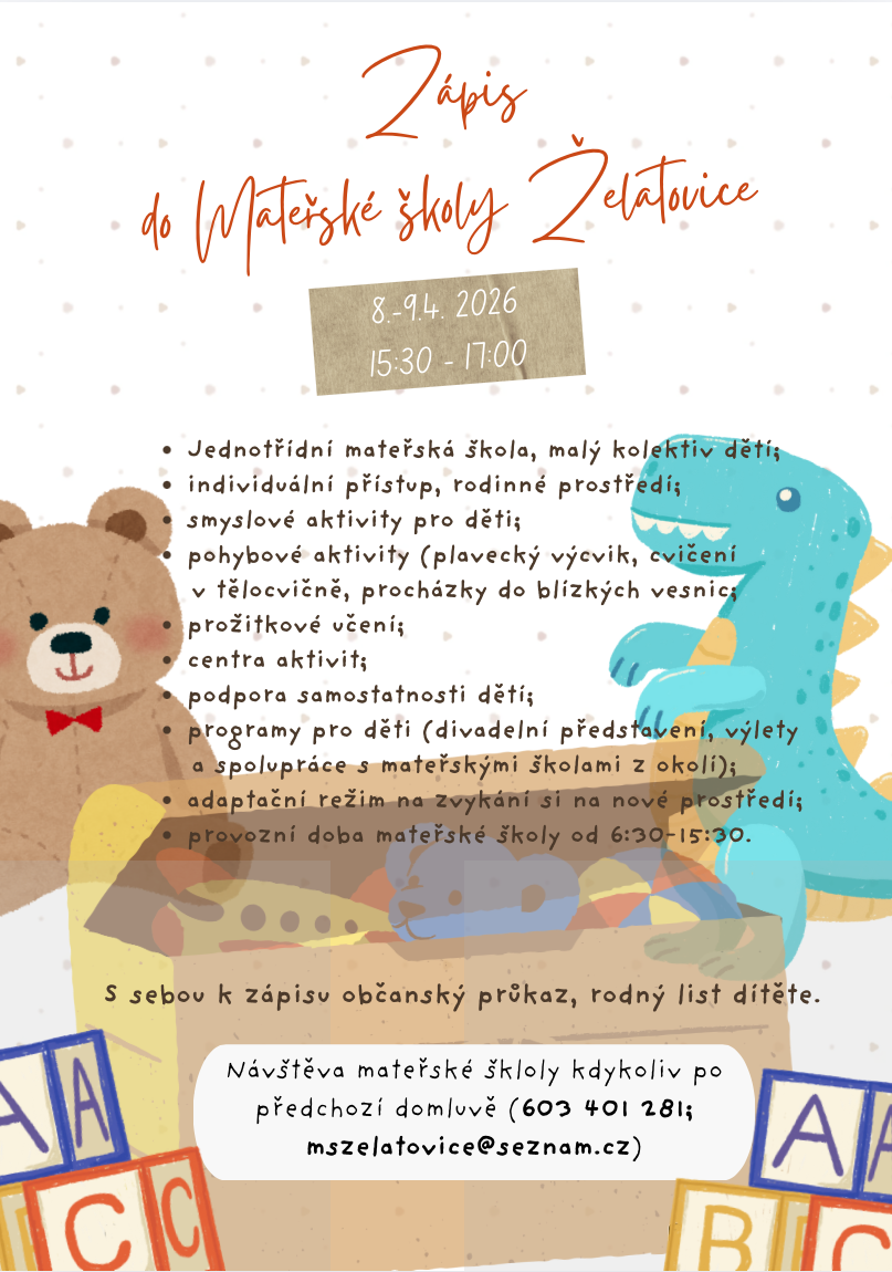Zápis do mateřské školy 